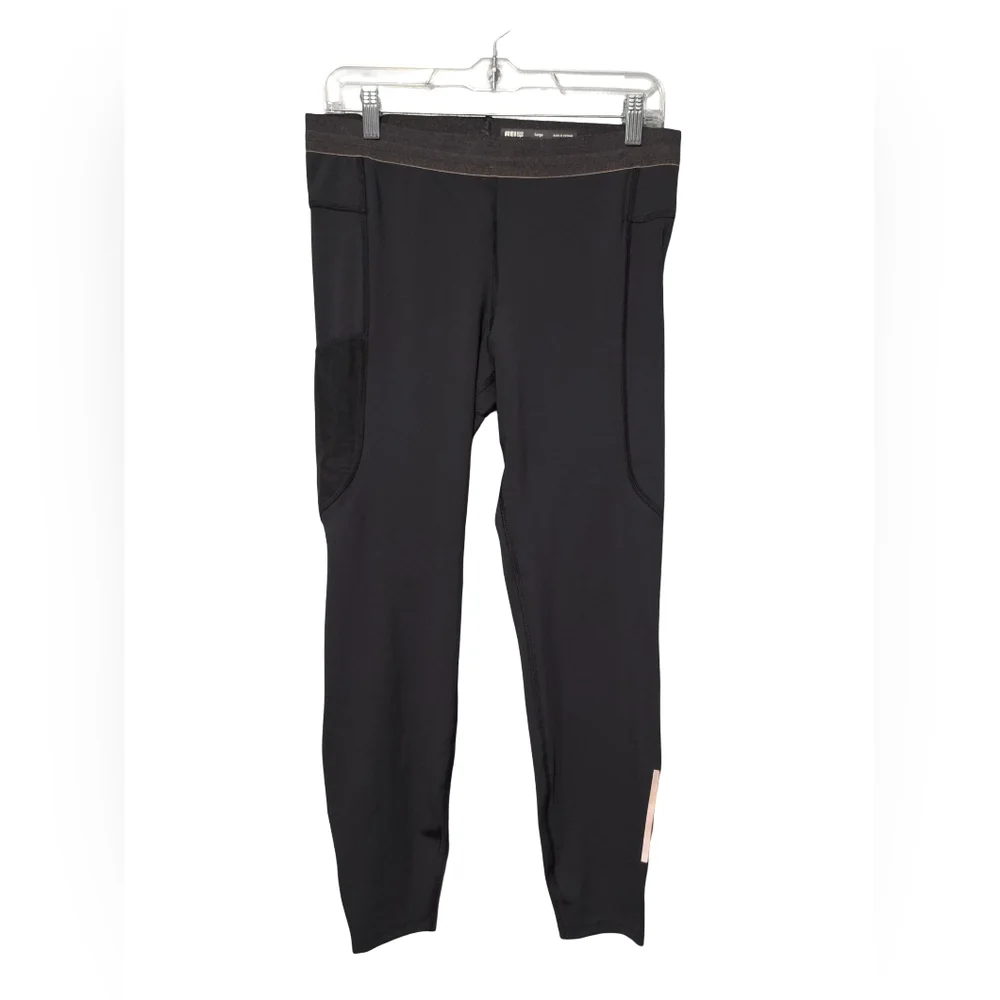 REI CO-OP Running Tights Mens Large Black Trail Athletic Hiking Training Workout